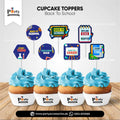 back to school cupcake toppers