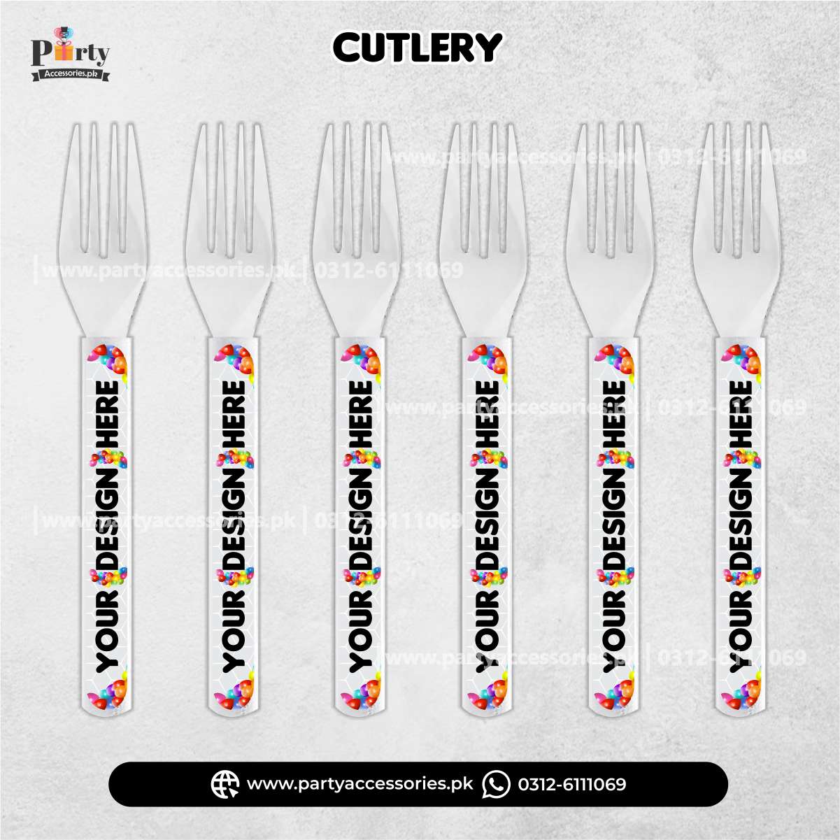 Customized Disposable Forks for Dinner Decoration 