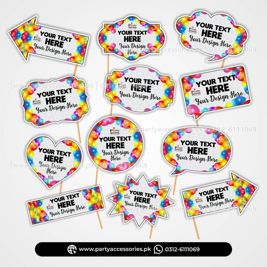 Customized Photo Props for Wedding Celebration or Branded Business Party Decorations