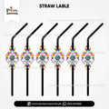 Straws with Customized Labels for Party or Event Drink Accessories