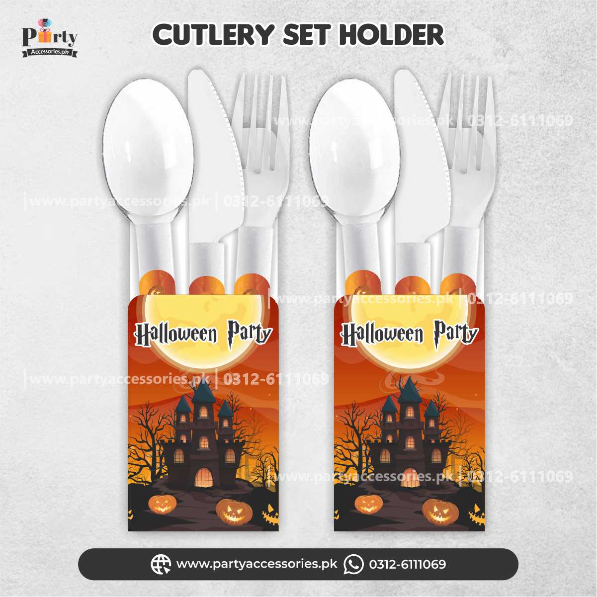 halloween party cutlery holders