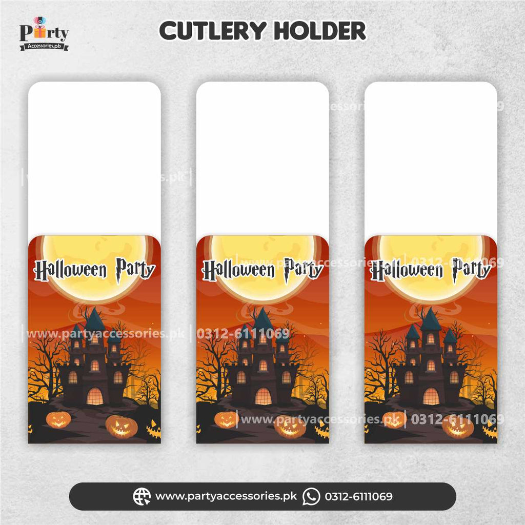 Personalized Halloween Cutlery Set: Elegant and Custom Tableware for halloween party (Pack of 6)