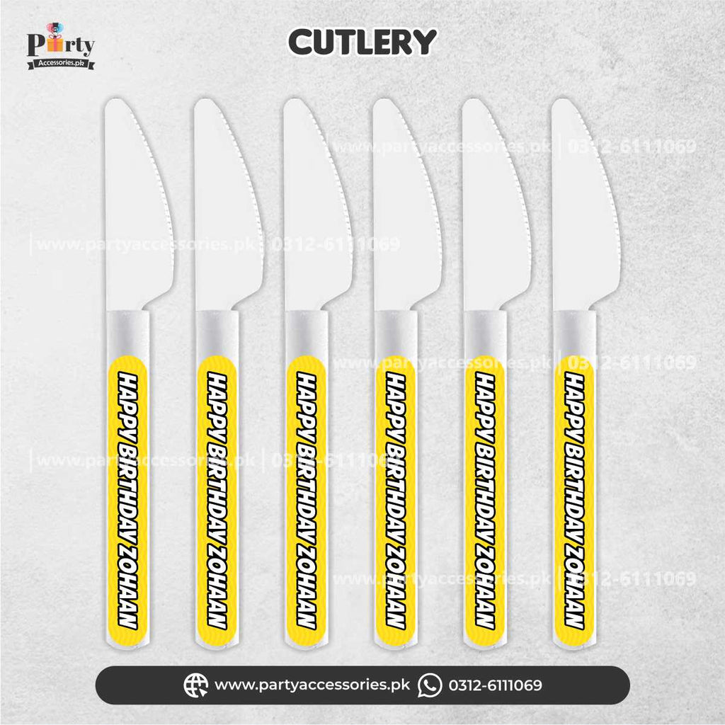 tom and jerry theme customized knives for table decorations