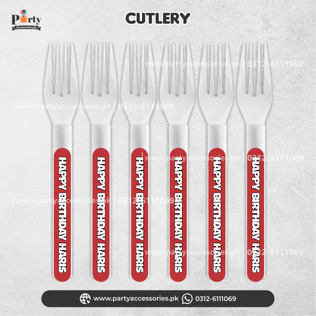 DINOSAUR THEME BIRTHDAY PARTY CUSTOMIZED FORKS FOR DECORATIONS 