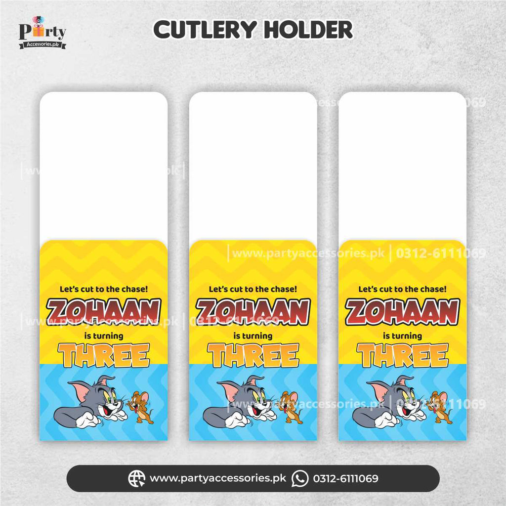 tom and jerry theme customized cutlery holder 