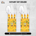 Mango Party Theme Disposable Cutlery with Customized Holders