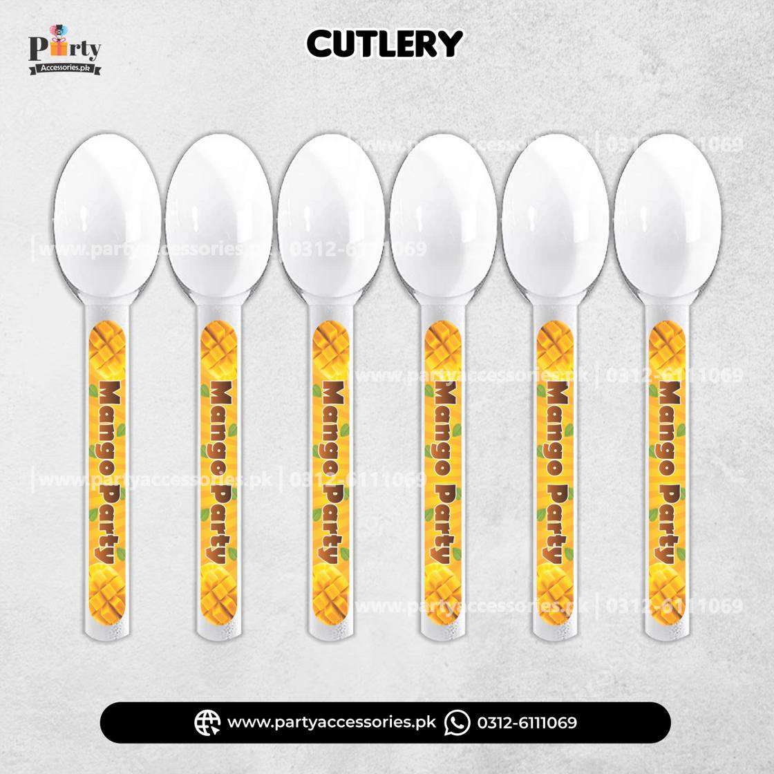 Mango Party Disposable Cutlery 