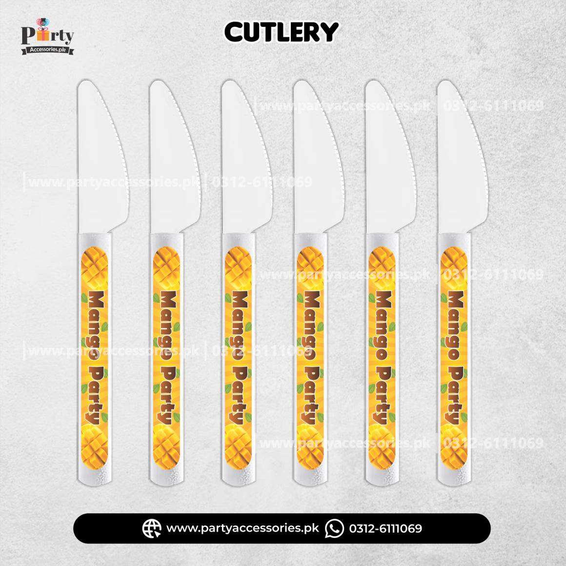 Mango Theme Disposable Cutlery 