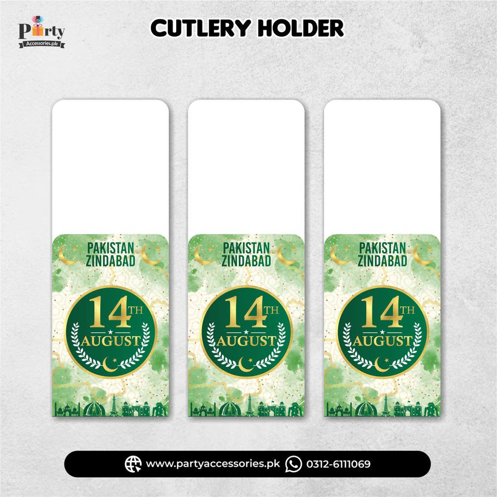 Pakistan Zindabad Design Cutlery Holders