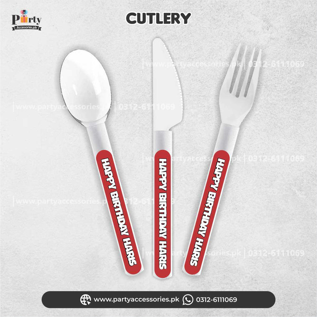 DINO THEME CUSTOMIZED CUTLERY SET FOR TABLE DECORATIONS 