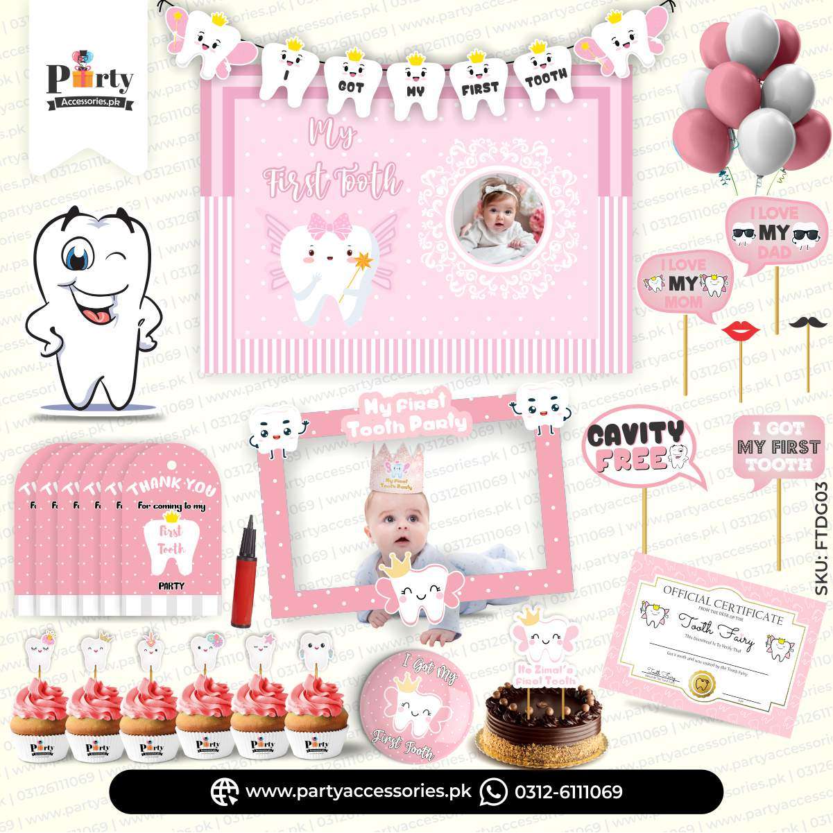 first tooth party ideas for girl