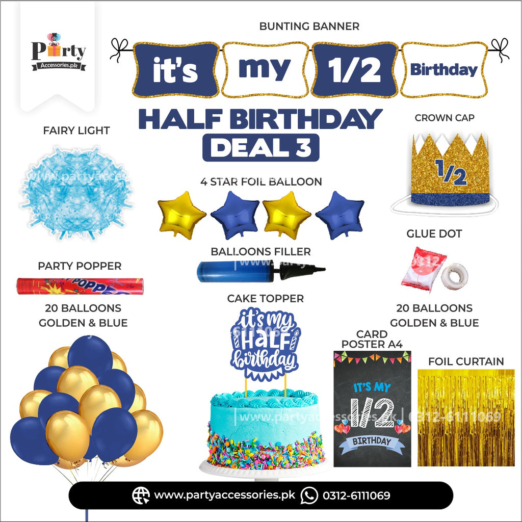 half birthday package deal 3 for celebrations