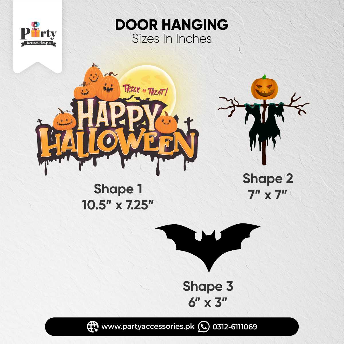 Halloween theme party decorations | wall or door hangings