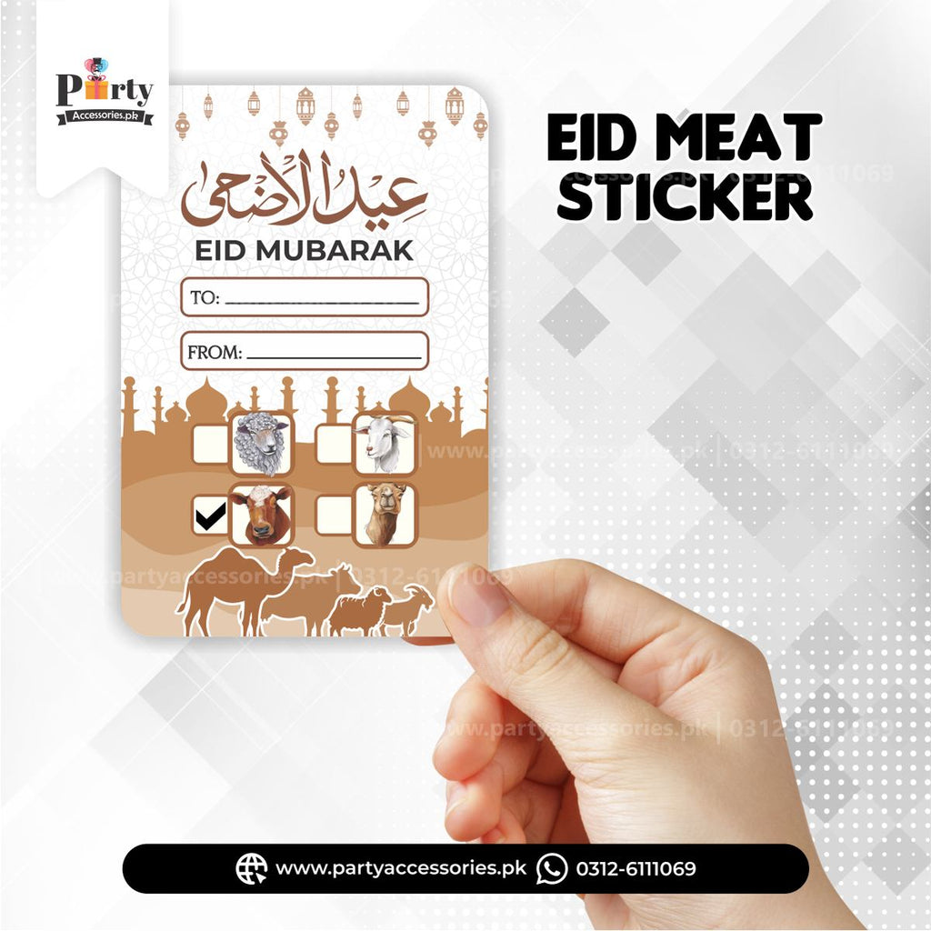 Eid ul Adha Meat box sticker