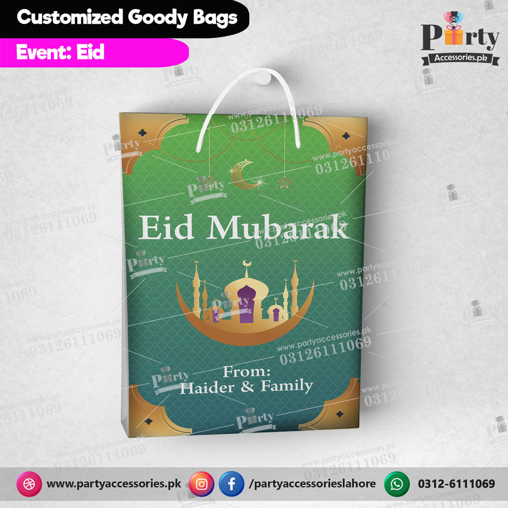 Customized Goody Bags in EID Mubarak theme 