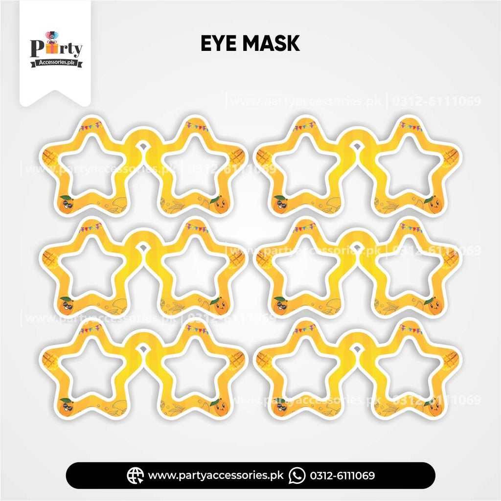 Eye Face Masks in Mango Theme
