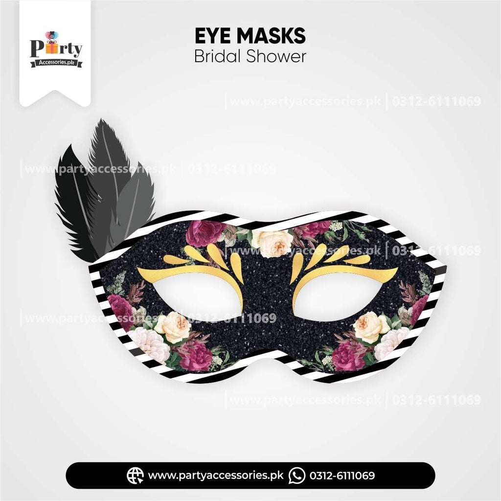 bridal shower decoration face mask 
