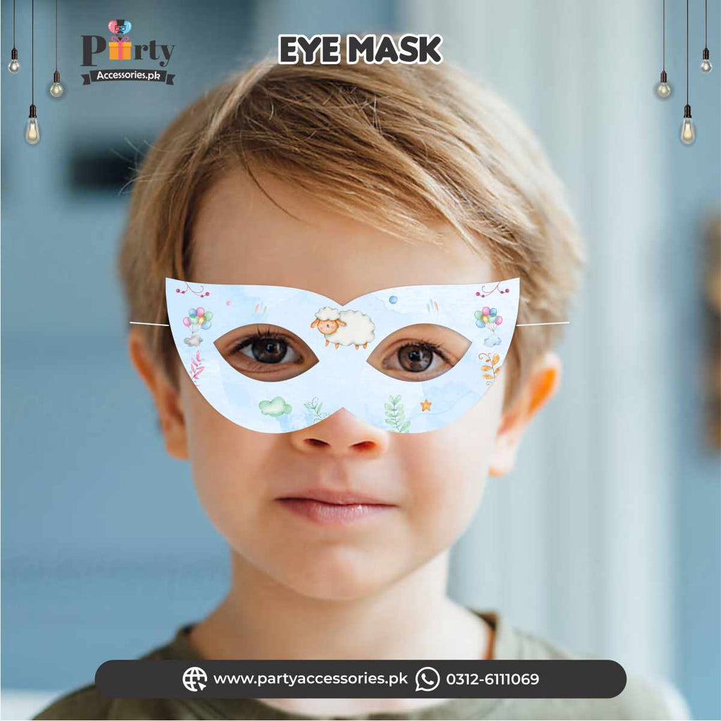 Aqeeqa celebration |eye face masks | Pack of 6 pcs for boy Aqiqah