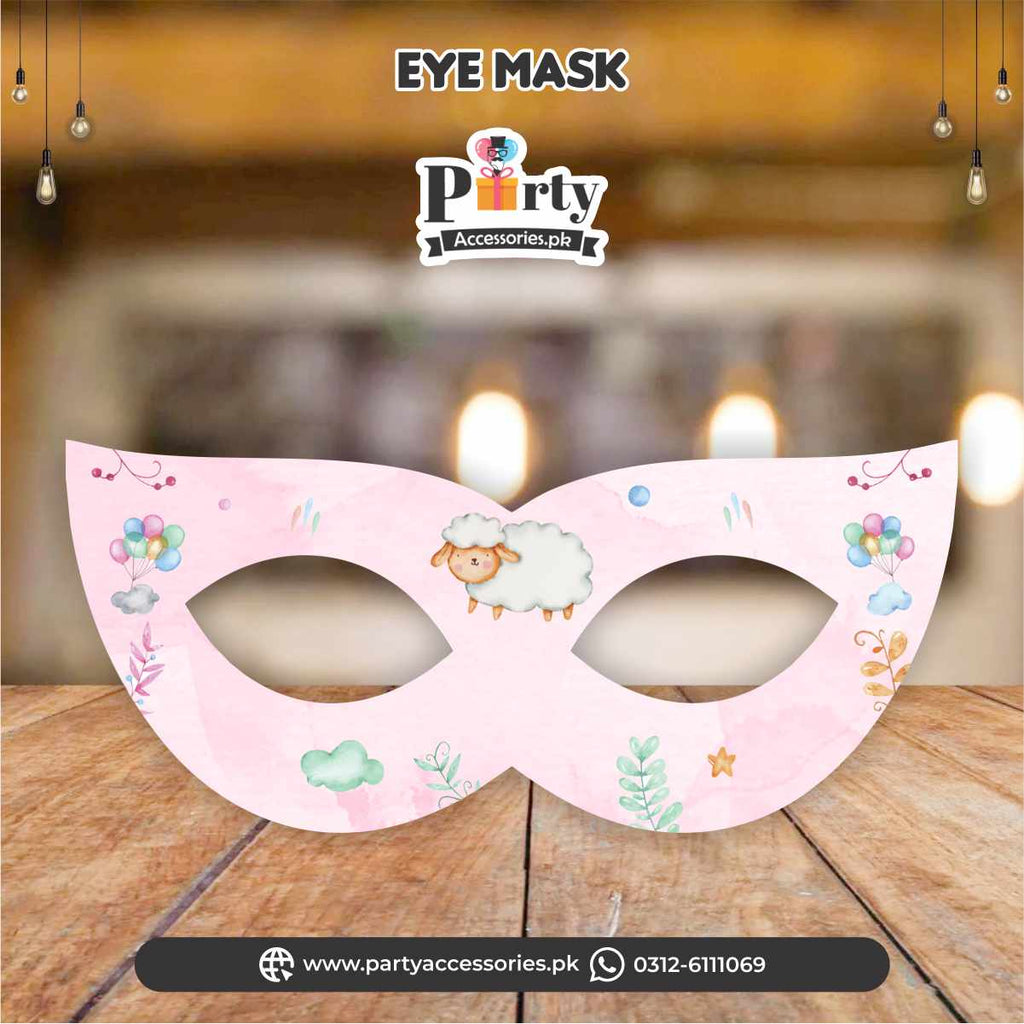 Aqeeqa celebration |eye face masks | Pack of 6 pcs for girl Aqiqah
