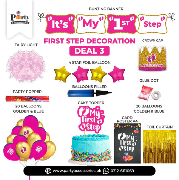 its my first step decorations ideas deal set 3