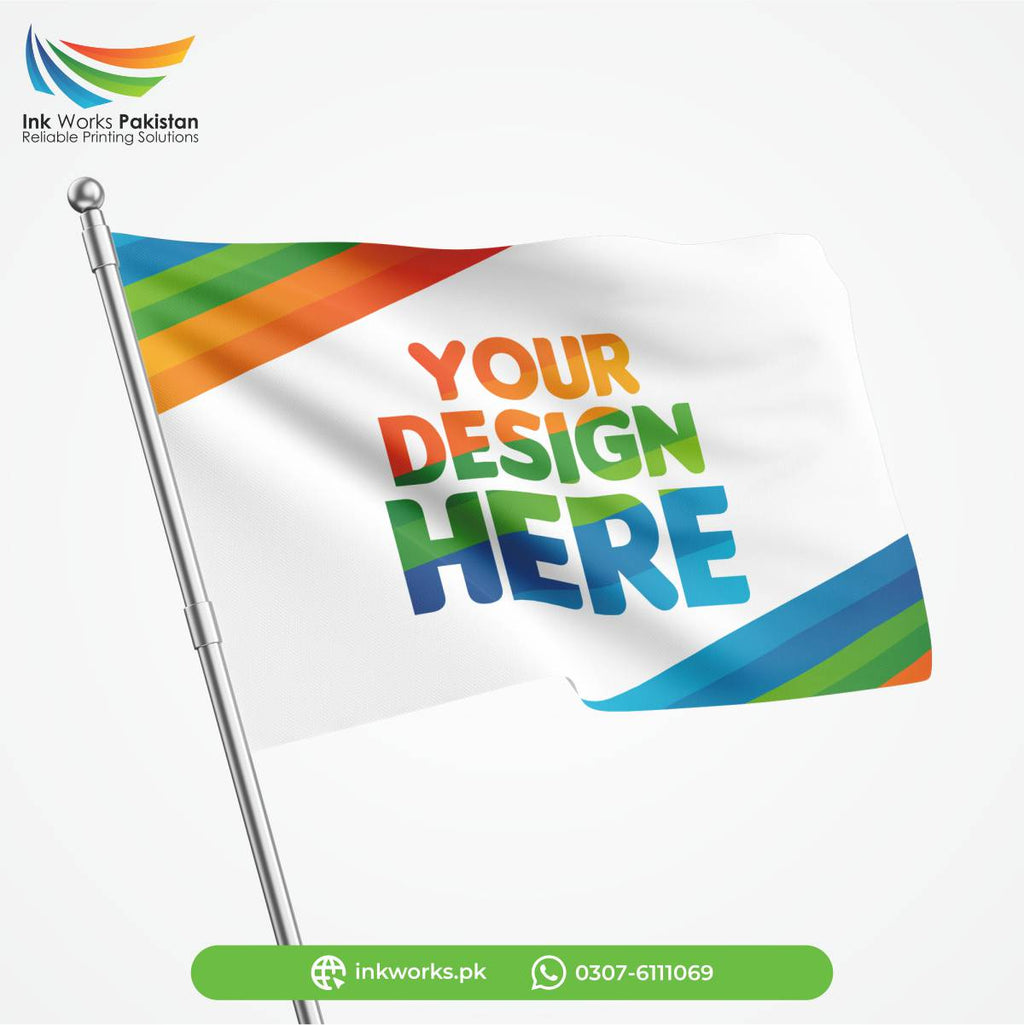 Custom Flags Banner | Personalized Flags Add Your Own Text/Photo/Logo | Inworks Pakistan