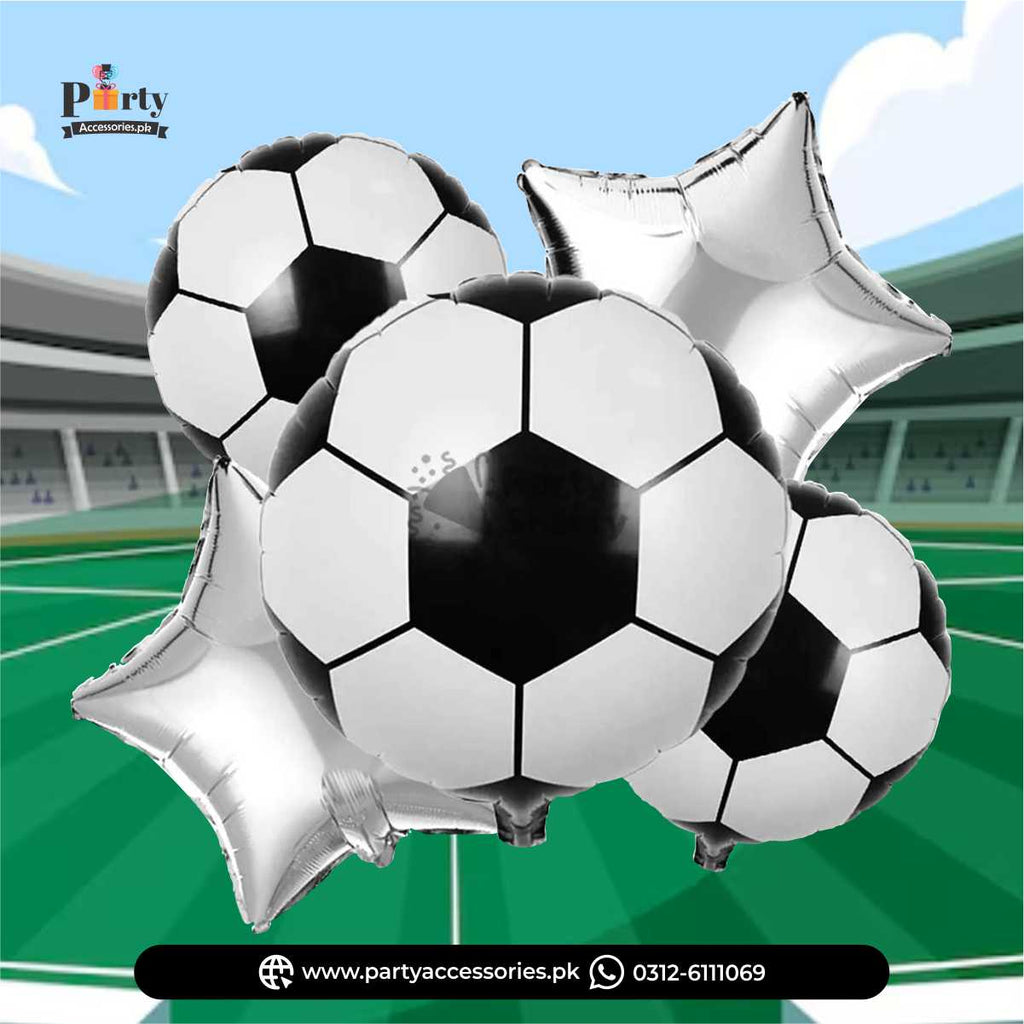 Football Themed Birthday Party Exclusive Foil Balloons Set of 5 pcs