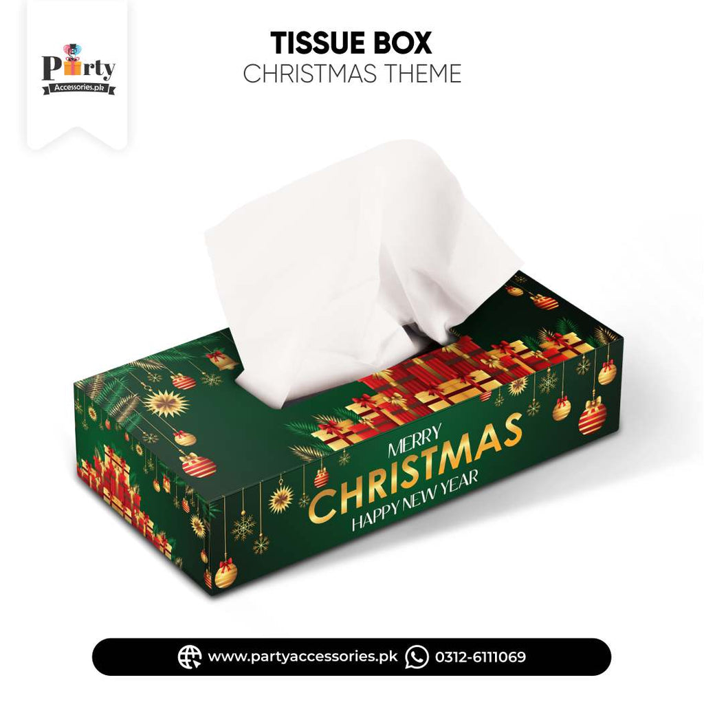 Christmas celebration party Tissue Box for table Decor