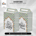 Ramadan Mubarak Customized Printed Handle Goody Boxes – Festive Favor Boxes