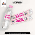 Panda Girl Theme Customized Bottle Labels for Birthday Party Drink Decoration