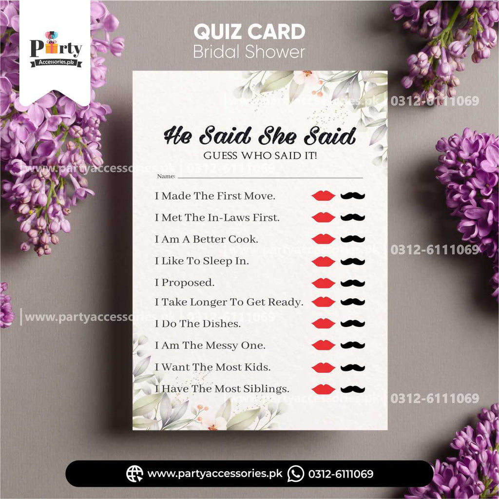 she said yes he said yes customized bridal shower cards 