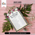 bridal shower theme decorations quiz cards 
