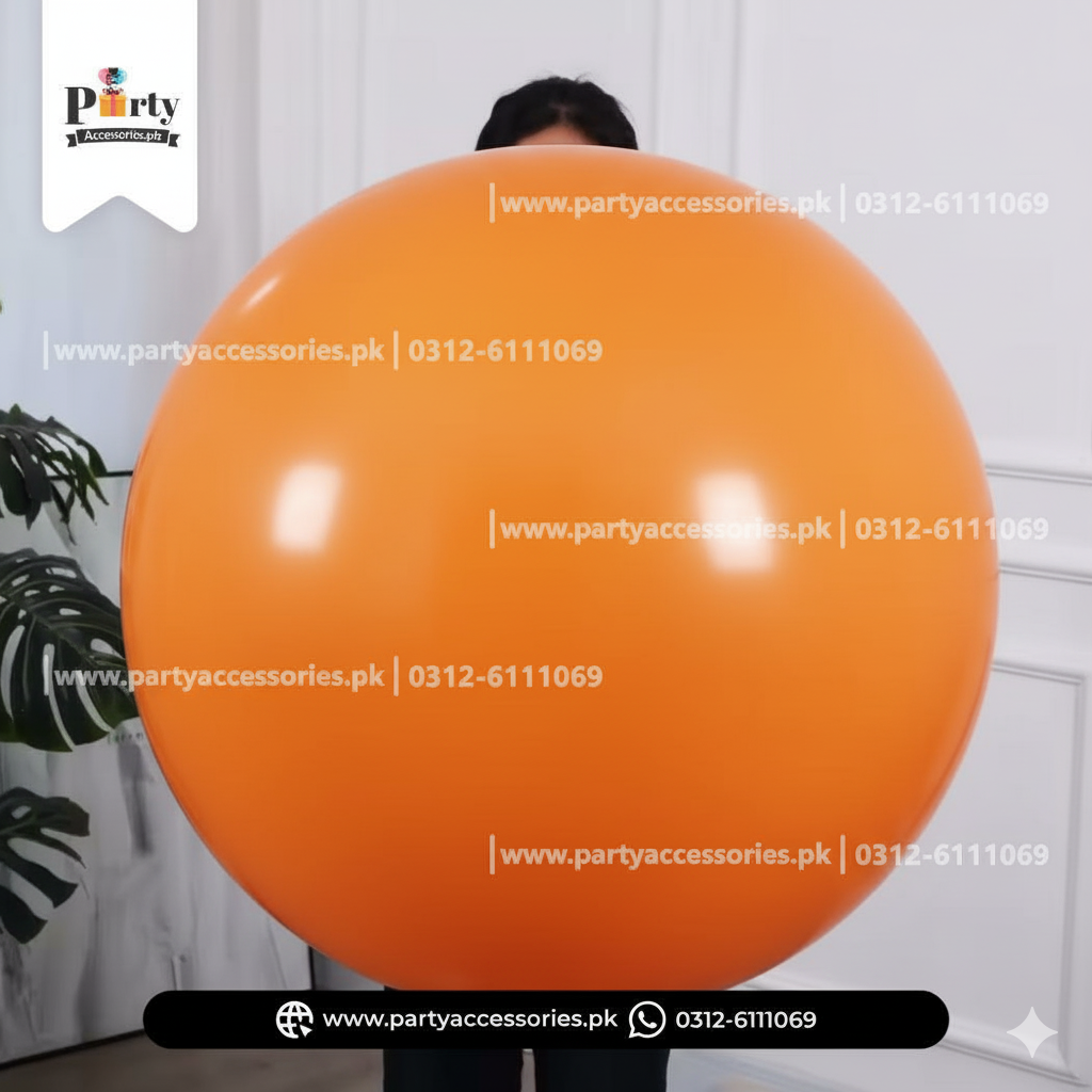36 inches Orange Color Large Balloon
