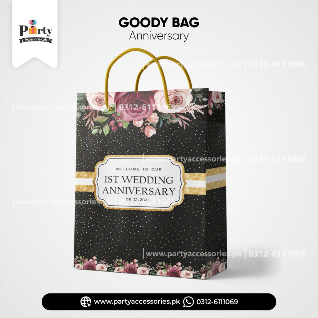 anniversary theme customized goody bags