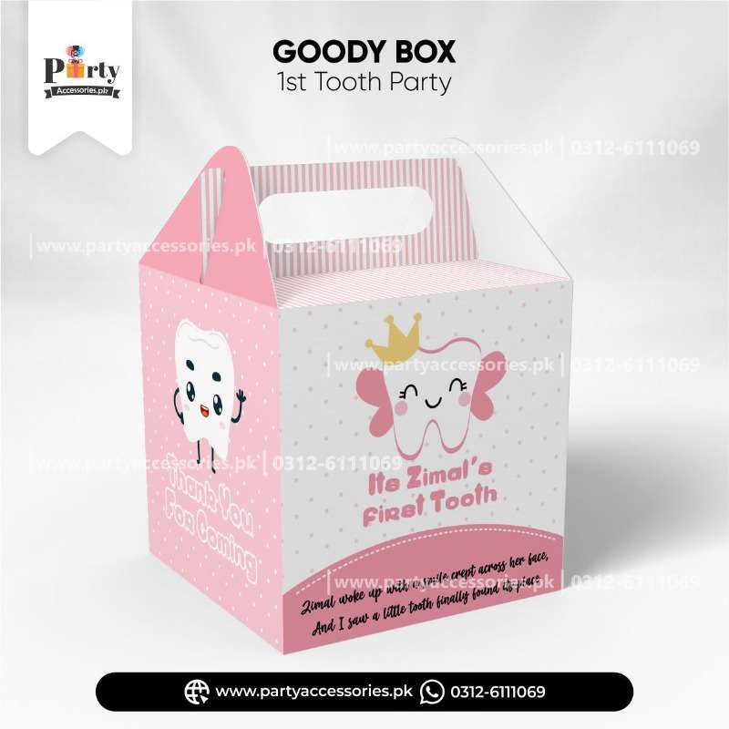first tooth favor boxes 