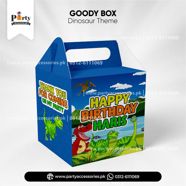 dinosaur theme birthday party customized favor boxes
