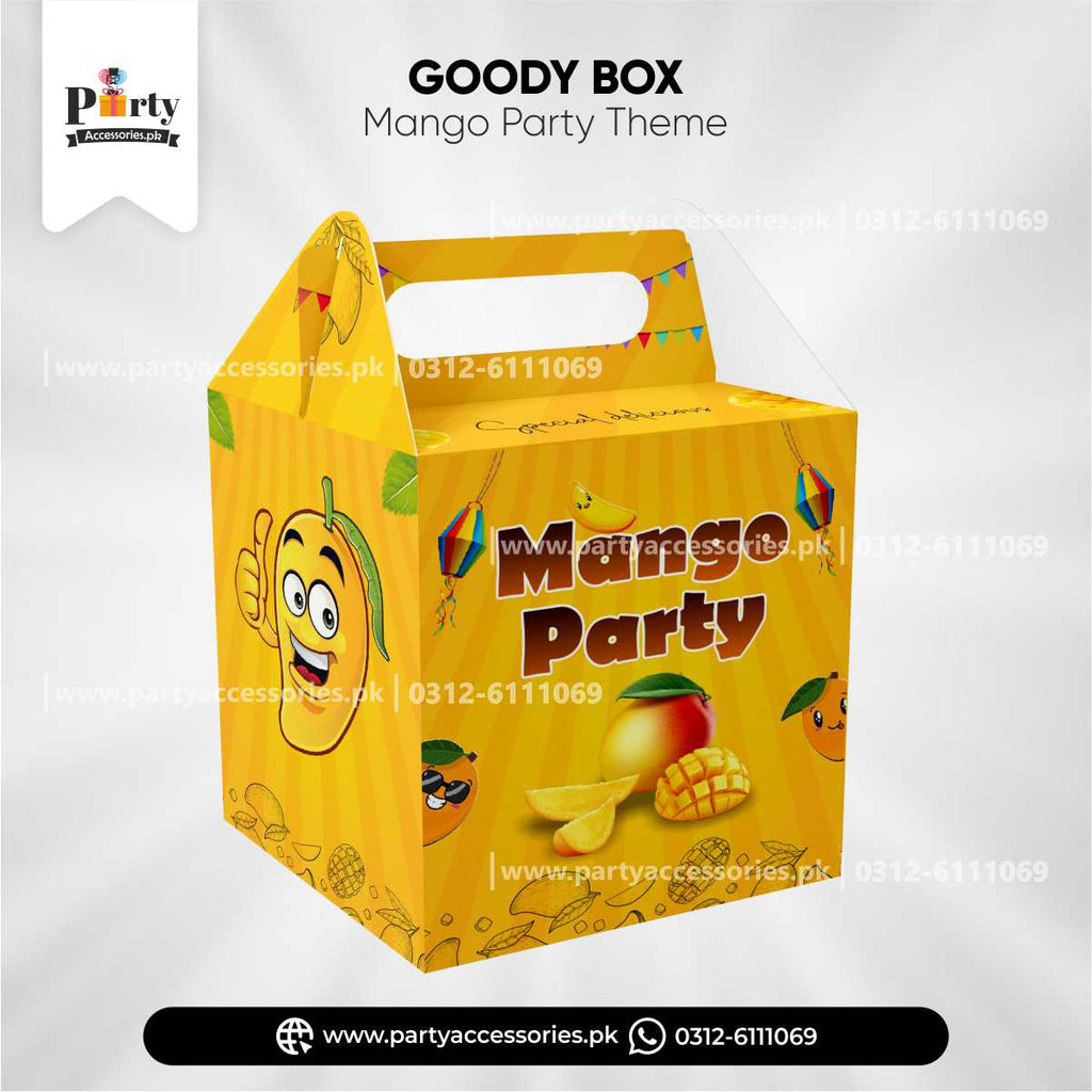 Customized Mango Theme Favor / Handle Goody Boxes
