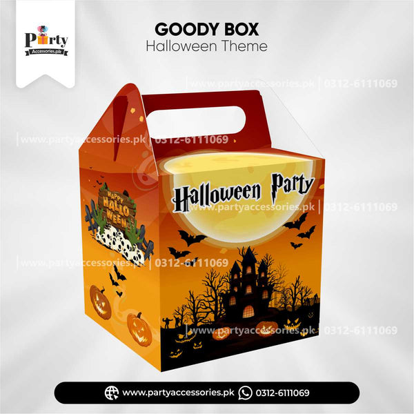 Halloween Party giveaways favor goody boxes ( pack of 6 )