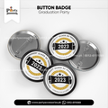 Graduation party theme customized button badges (pack of 6)
