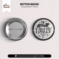 Graduation party customized button badge