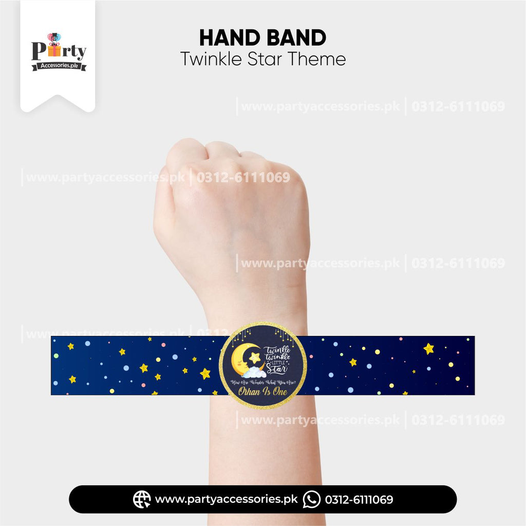 CUSTOMIZED TWINKLE STAR THEME WRIST BAND FOR KIDS 