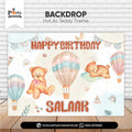 Customized Hot Air Balloon Theme Birthday Party Backdrop