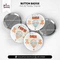 Hot Air Balloon Theme Customized Button Badges for Birthday Party Decoration