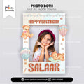 Hot Air Balloon Theme Customized Photo Booth / Selfie Frame for Birthday Party Decoration