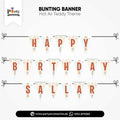 Hot Air Balloon Theme Customized V-Shaped Bunting Banner for Birthday Wall Decoration