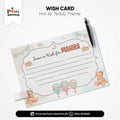 Hot Air Balloon Theme Customized Wish Cards for Birthday Party Decoration