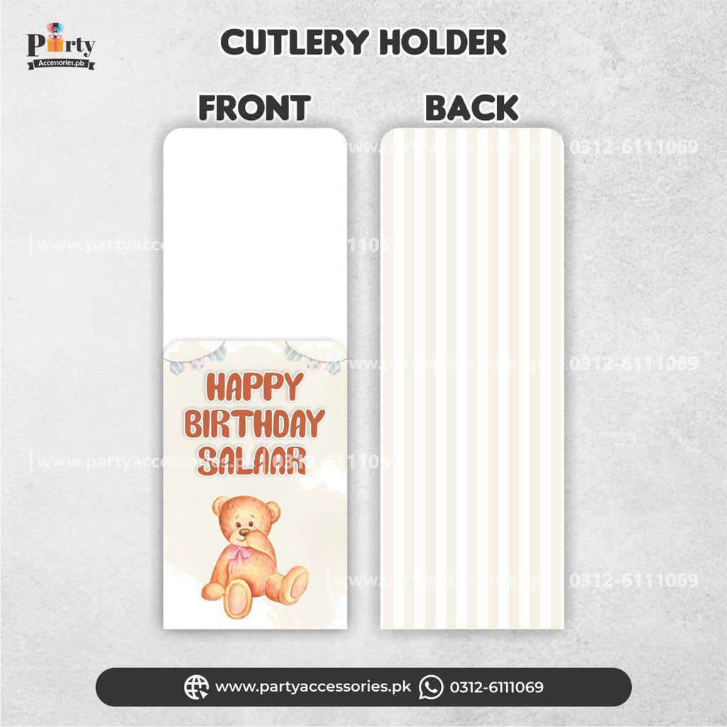 Hot Air Balloon Theme Cutlery with Customized Holders