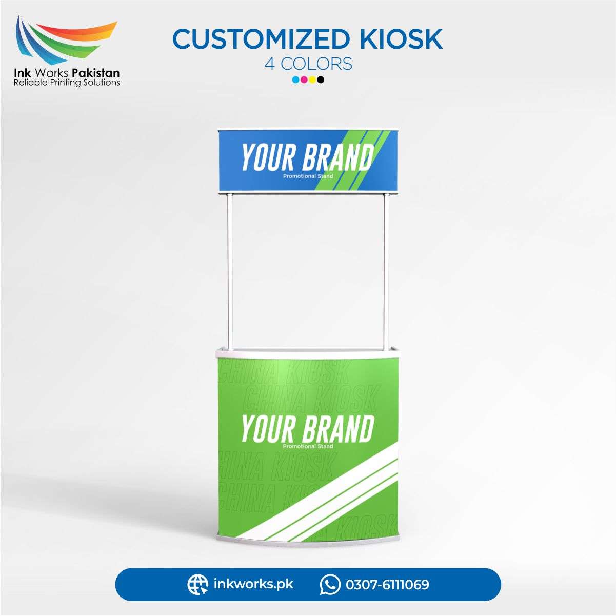 china kiosk display stand for brand promotion