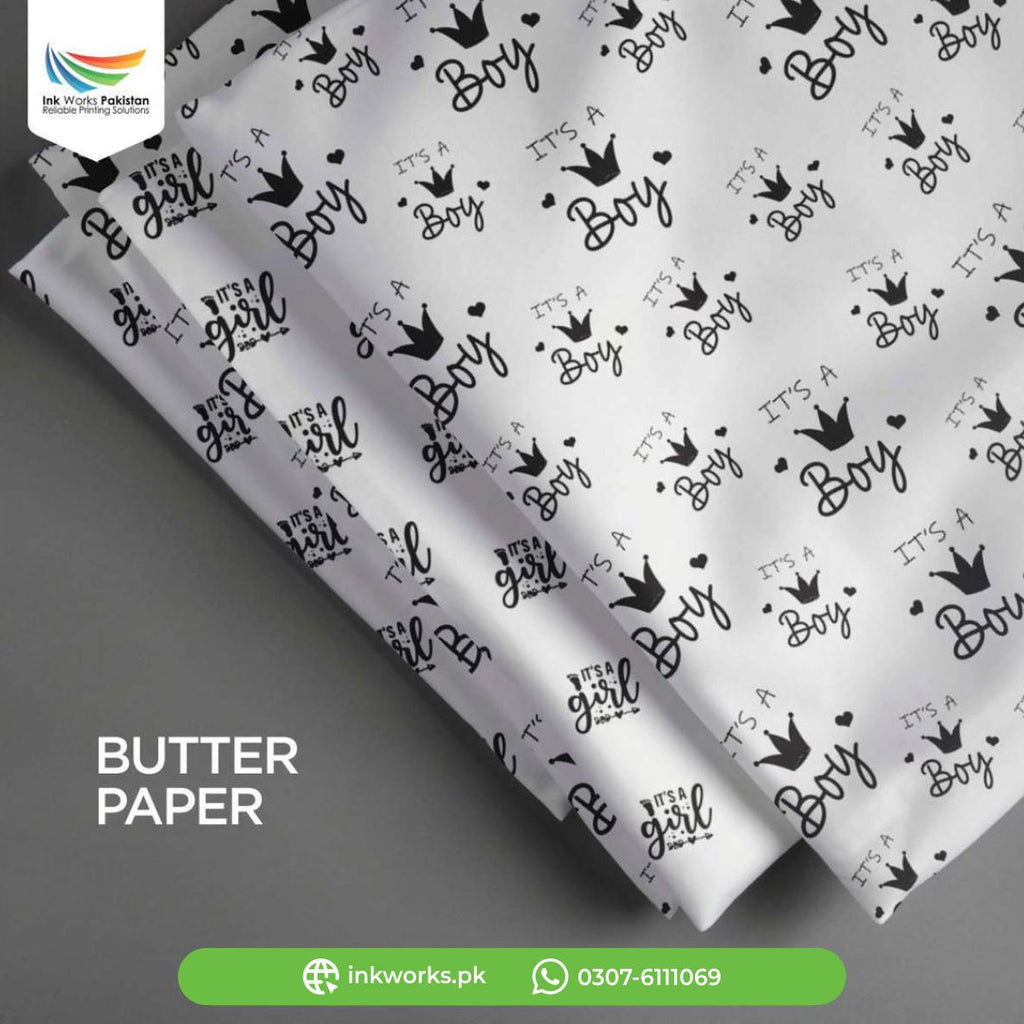 food packaging butter paper with branding