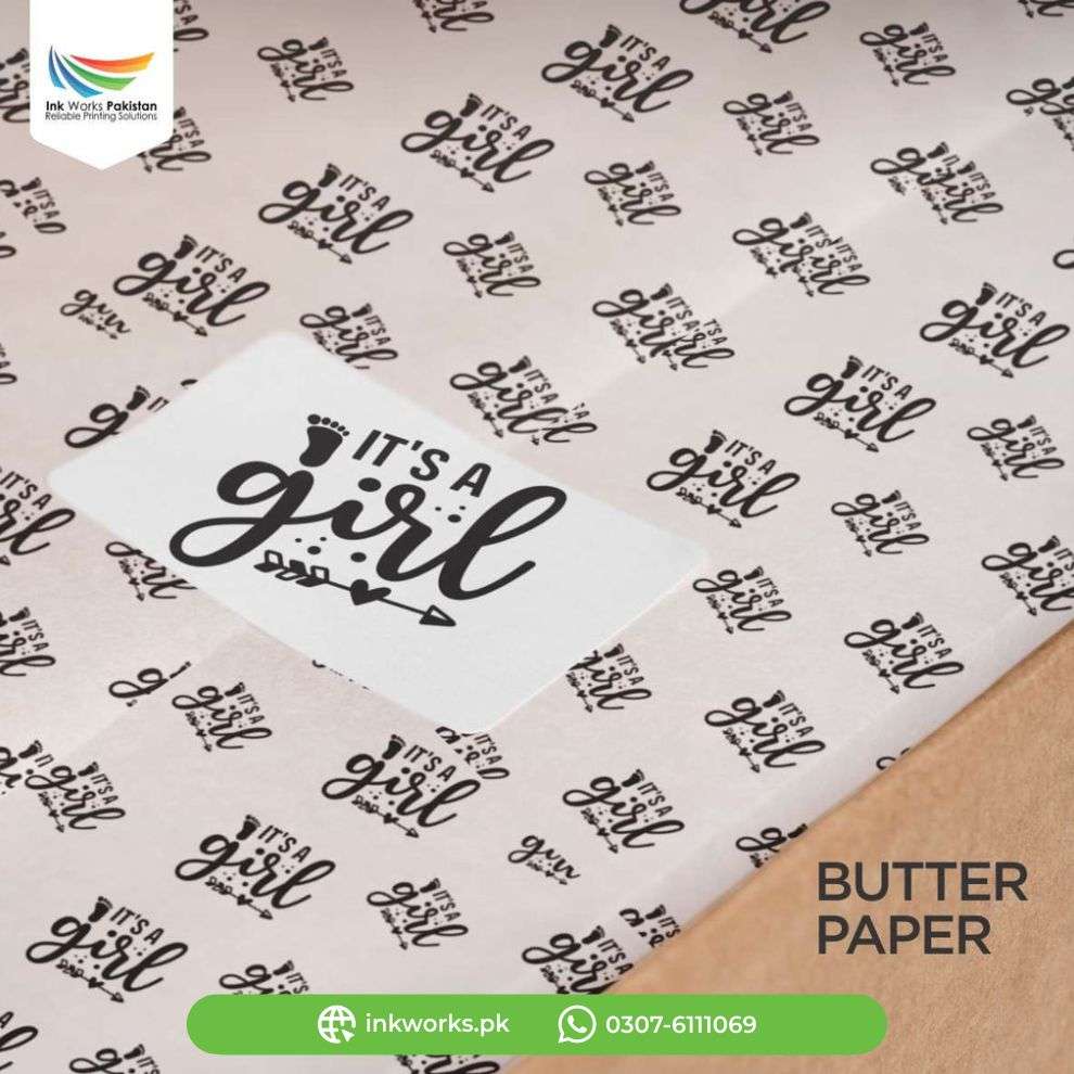 butter paper with custom branding
