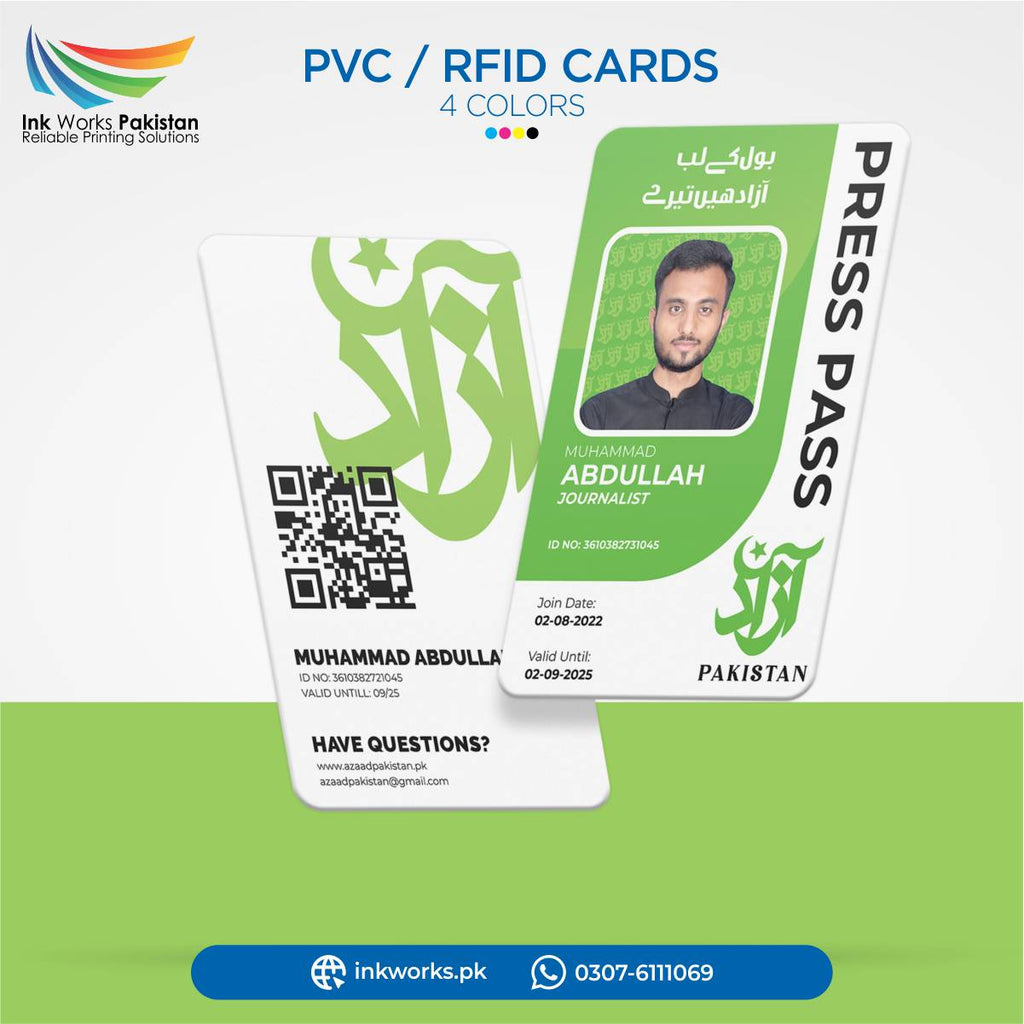 Customized PVC Cards | PVC Card Printing | Personalized Business Cards | InkWorks Pakistan